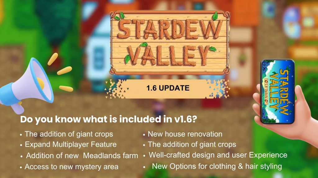 Stardew valley APK 1.6 update image